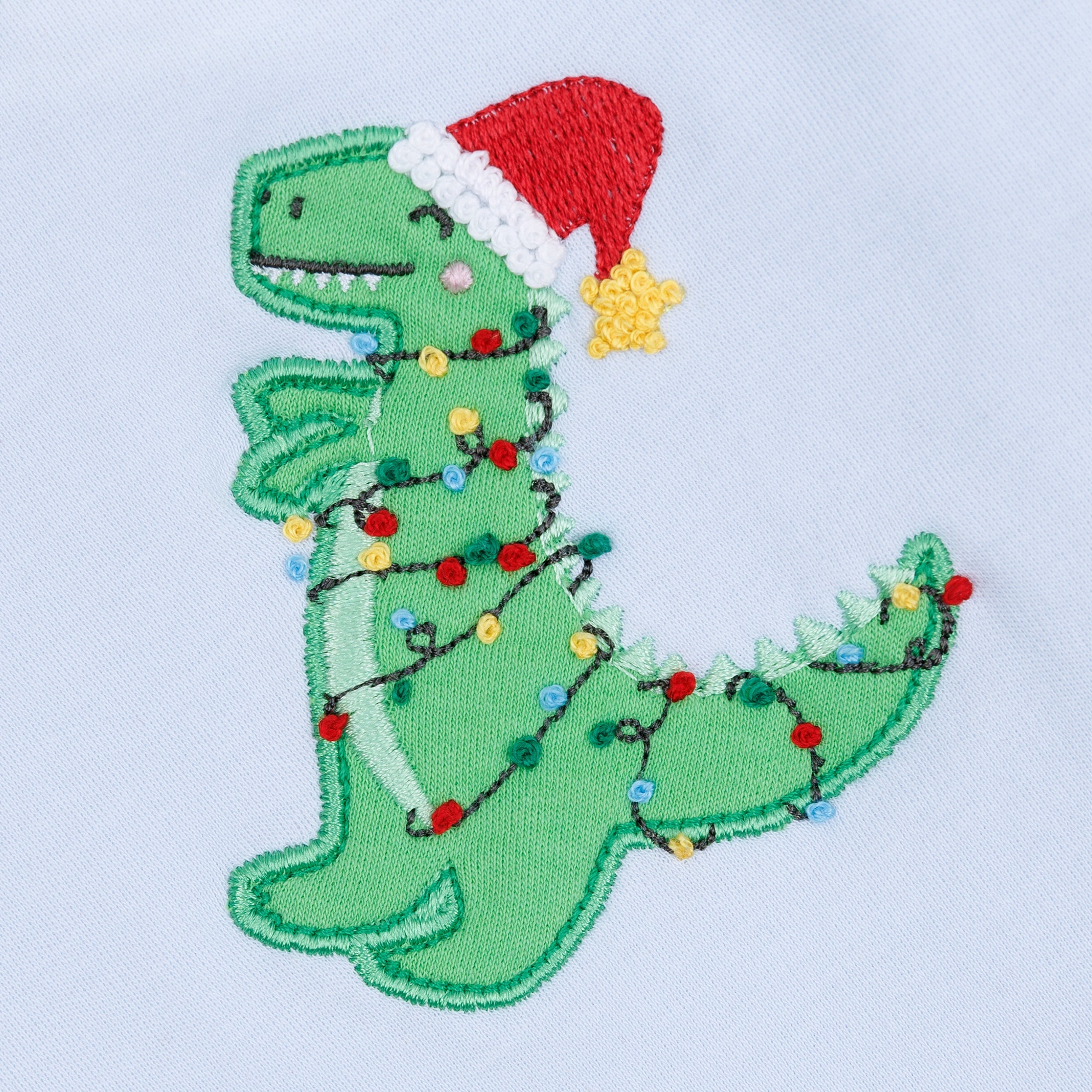Merry Rexmas Combo Zip Footie - Magnolia Baby Boy
