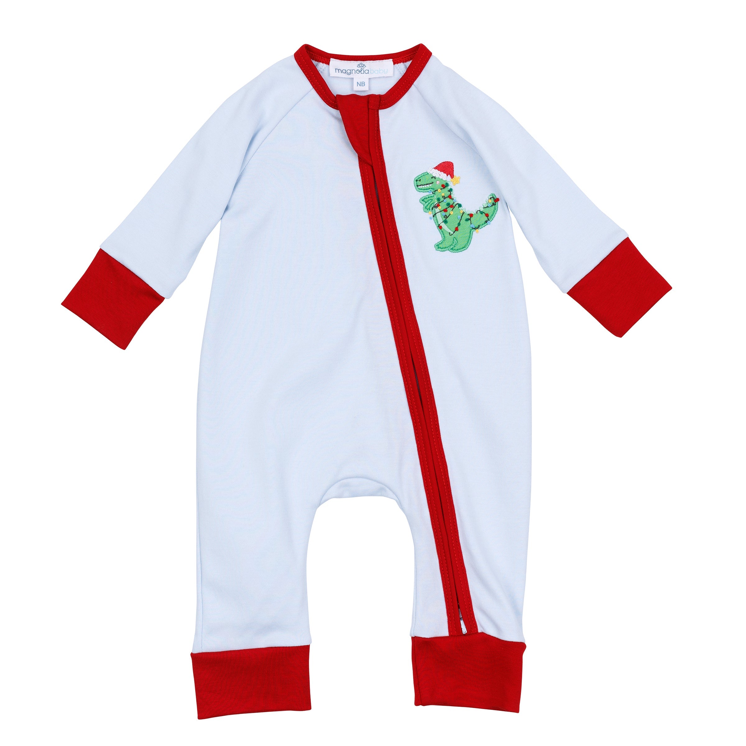 Merry Rexmas Combo Zip Playsuit - Magnolia Baby Boy