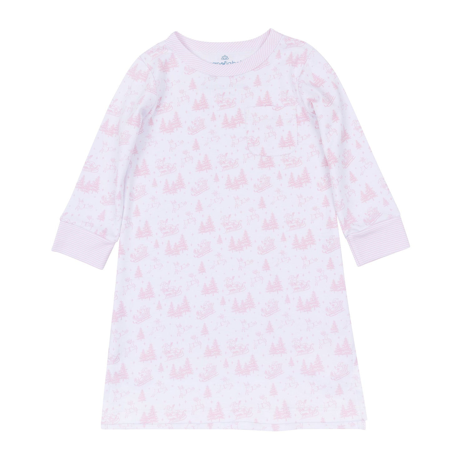 Holiday Toile Nightdress - Pink - Magnolia Baby Girl