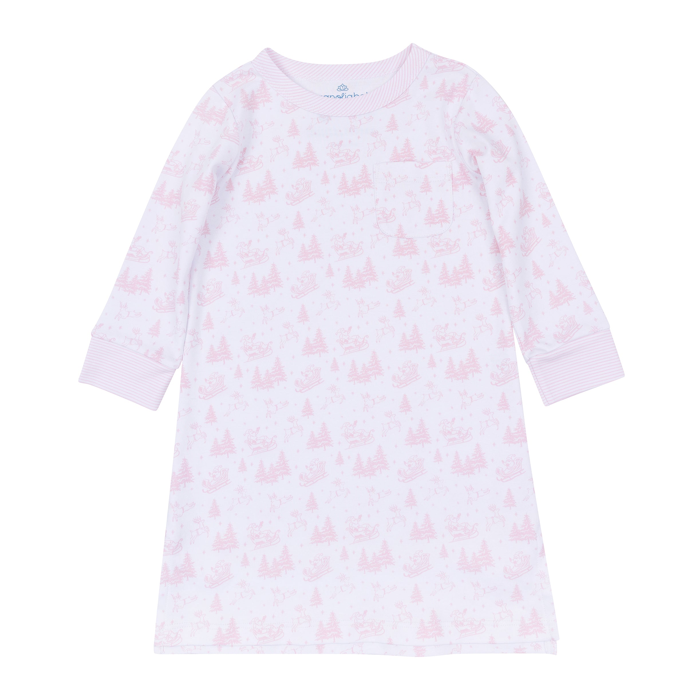 Holiday Toile Nightdress - Pink - Magnolia Baby Girl