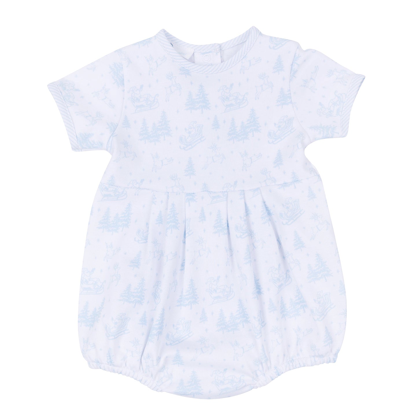 Holiday Toile Bubble - Light Blue - Magnolia Baby Boy