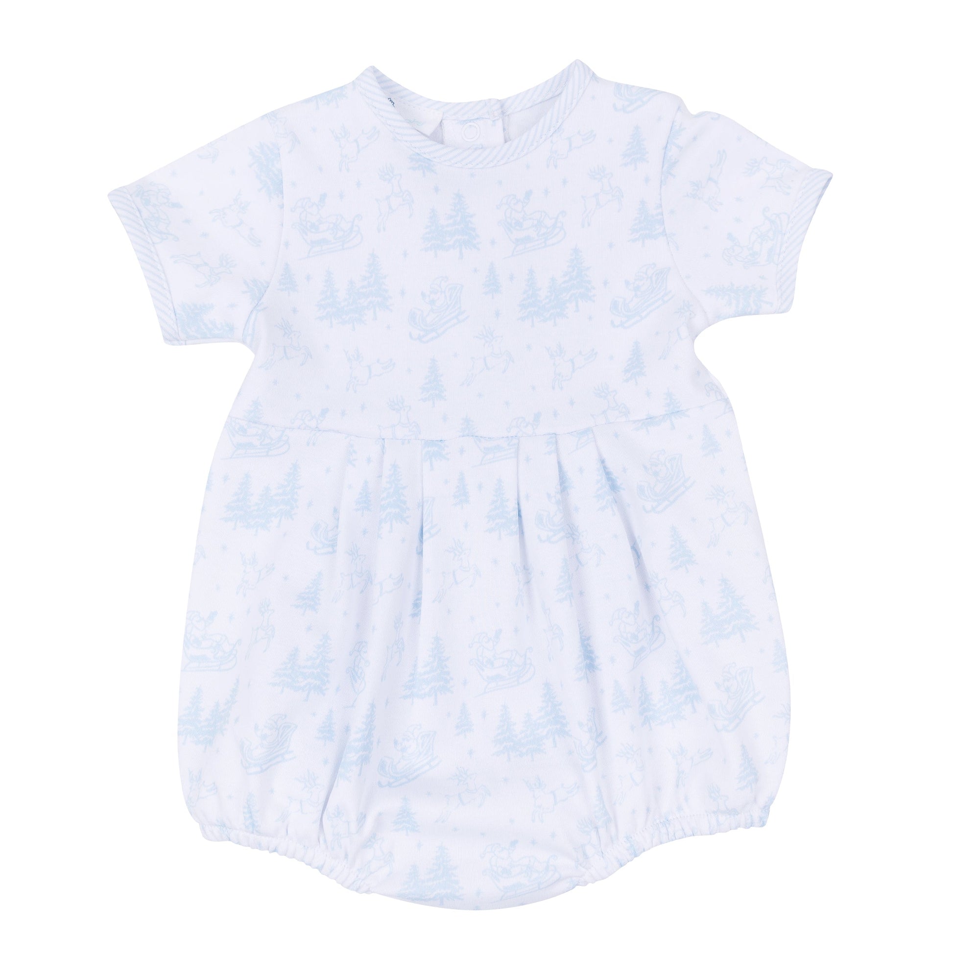 Holiday Toile Bubble - Light Blue - Magnolia Baby Boy
