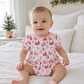 Holiday Toile Boy Bubble - Red