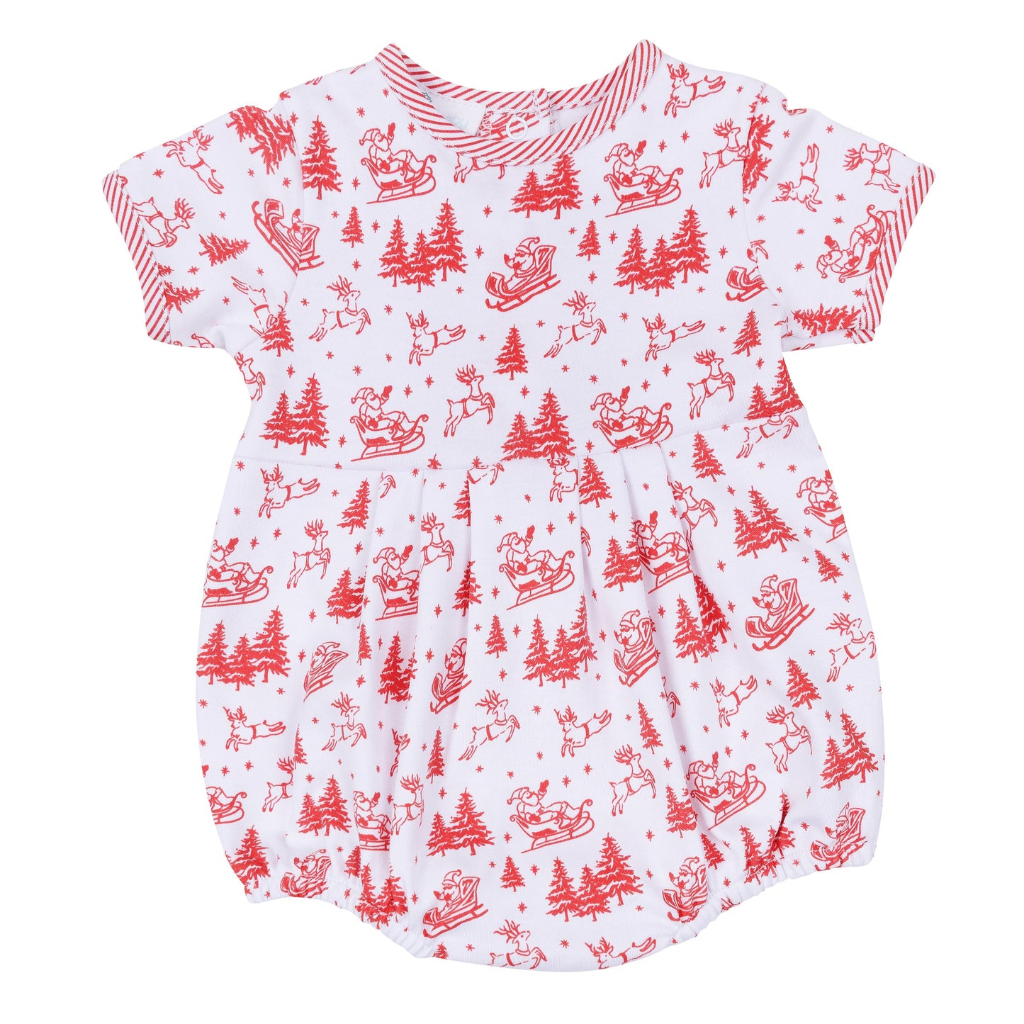 Holiday Toile Boy Bubble - Red - Magnolia Baby Boy