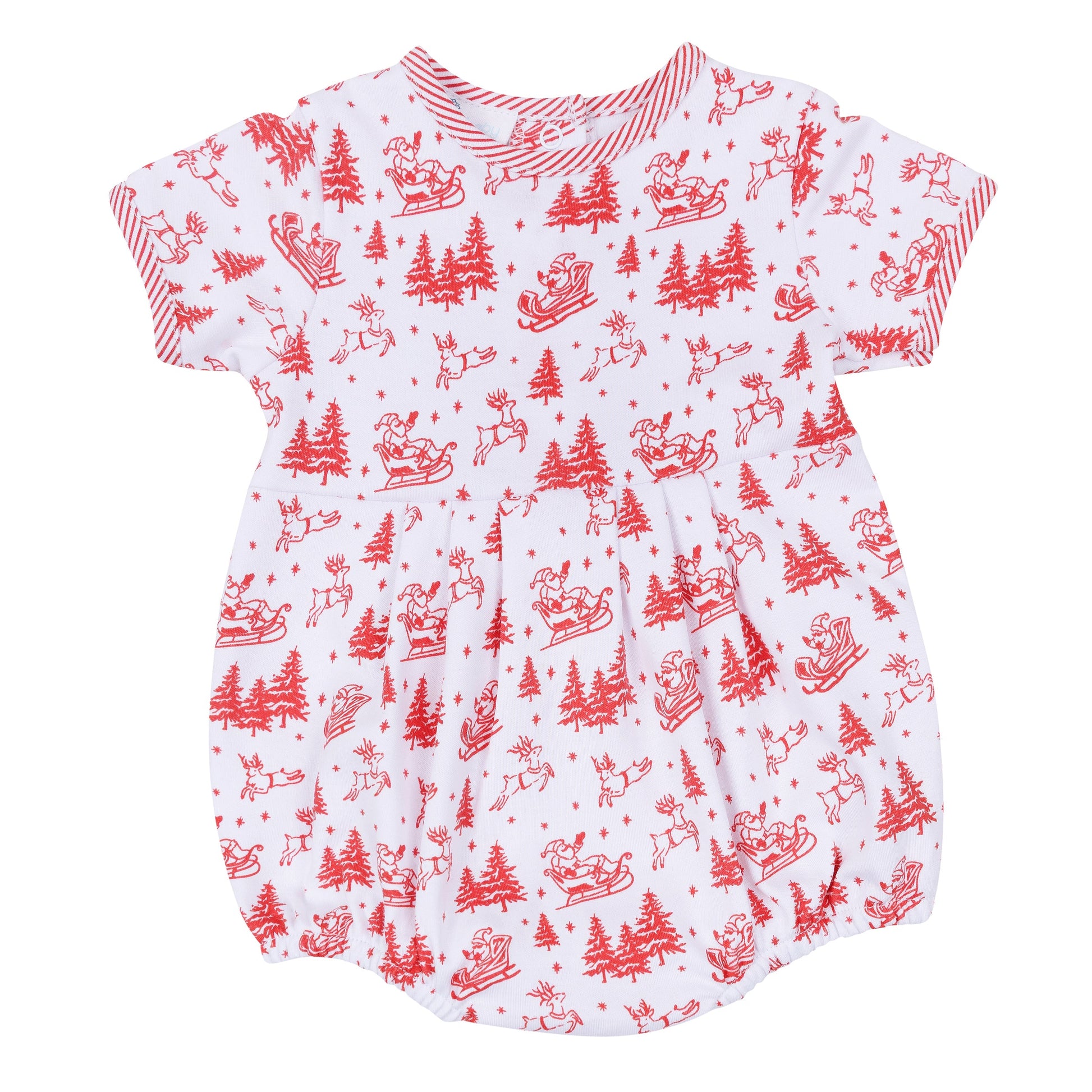 Holiday Toile Boy Bubble - Red - Magnolia Baby Boy
