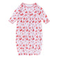 Holiday Toile Gathered Gown - Red - Magnolia Baby Unisex