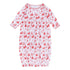 Holiday Toile Gathered Gown - Red - Magnolia Baby Unisex