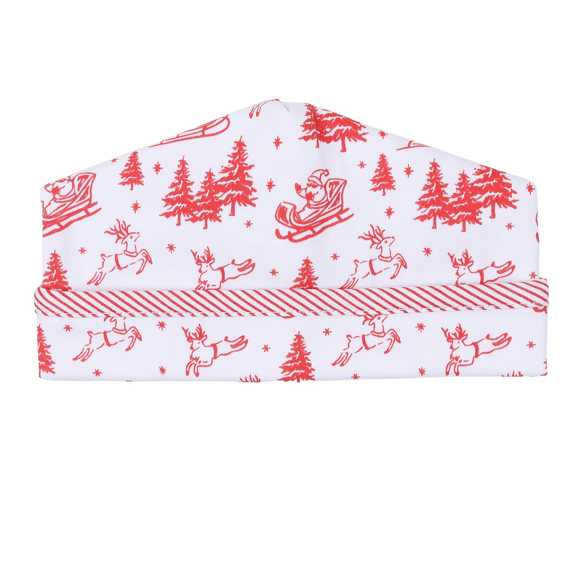 Holiday Toile Hat - Red - Magnolia Baby Unisex