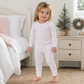 Holiday Toile Long Pajamas - Pink