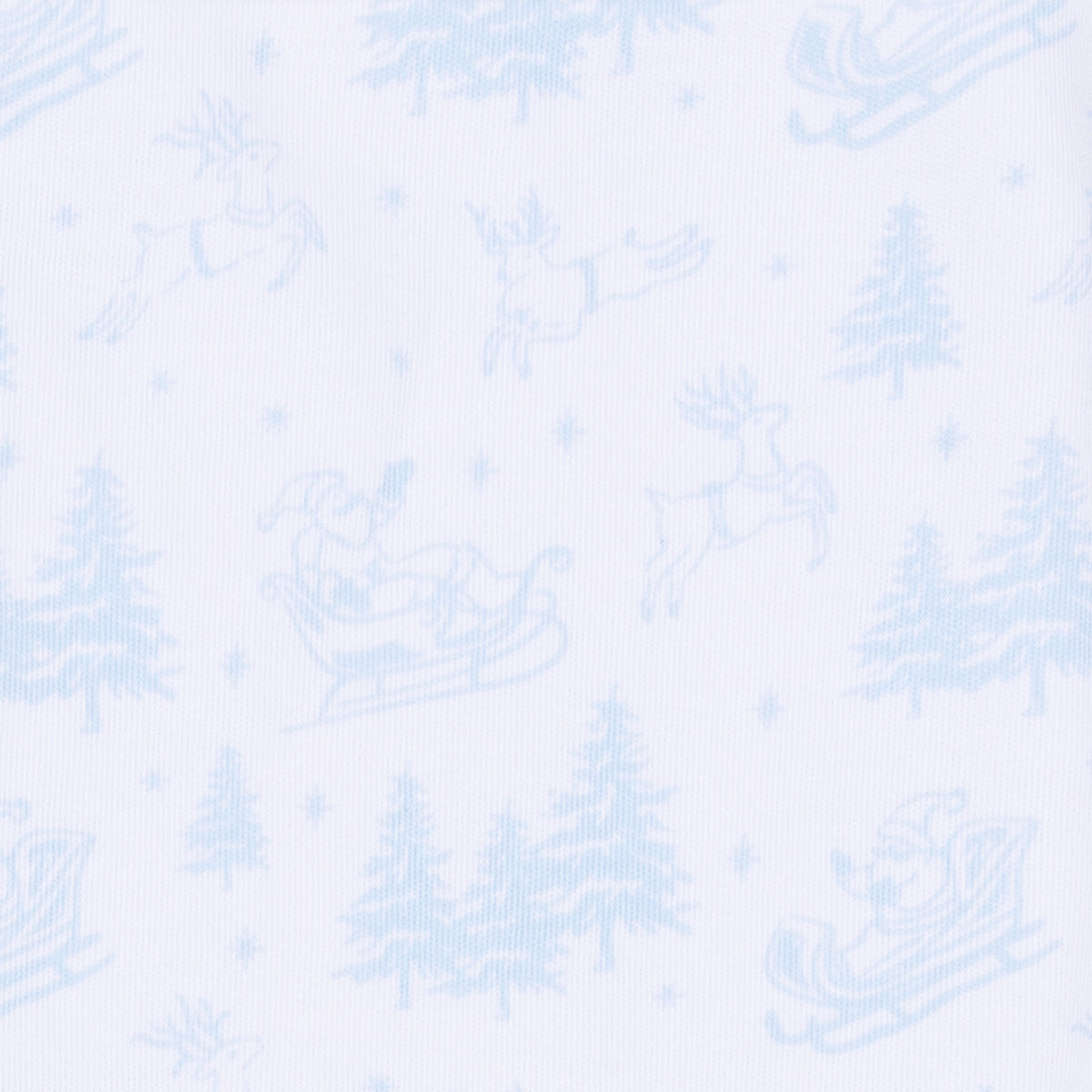 Holiday Toile Pullover Sweatshirt - White Light Blue - Magnolia Baby Boy