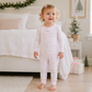 Holiday Toile Zip Pajamas - Pink