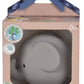 Elephant Natural Organic Rubber Teether, Rattle & Bath Toy