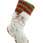 3D Striped Santa Christmas Stocking - Magnolia BabyStocking