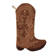  Brown Cowboy Boot Christmas Stocking