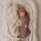 Organic Cotton Knit Blanket + Hat Gift Set - Oatmeal
