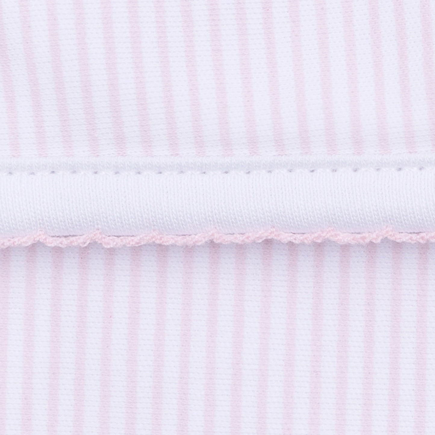 Mini Stripes Footie - Pink