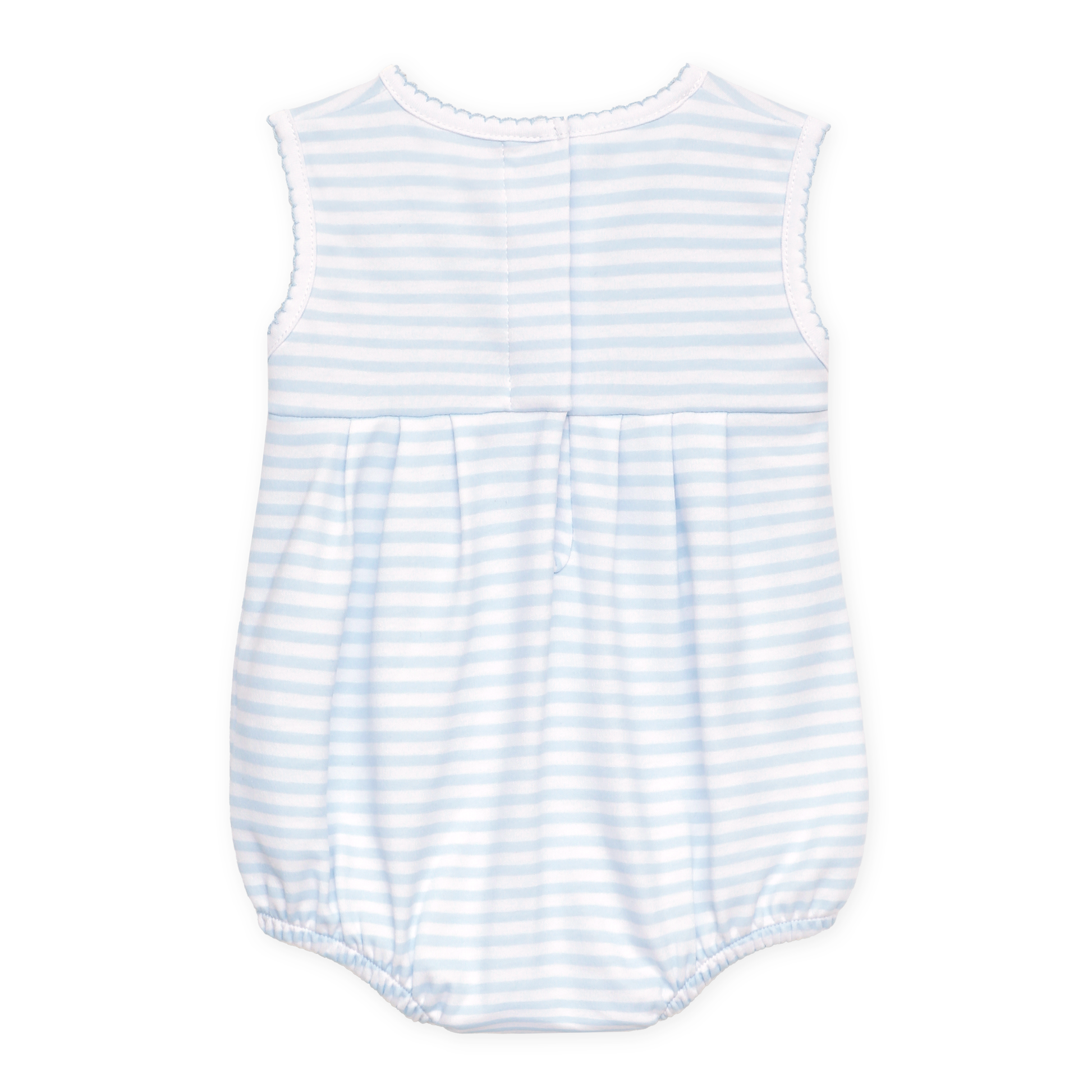 Coastal Treasures Smocked Bubble - Light Blue - Magnolia Baby Boy