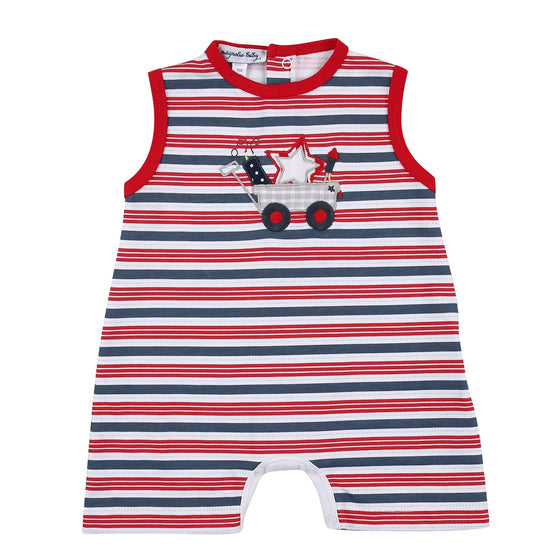 4th of July Sleeveless Short Playsuit - Magnolia BabyShort Playsuit
