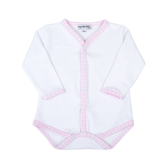 New Beginnings Long Sleeve Bodysuit - Pink - Magnolia Baby Girl