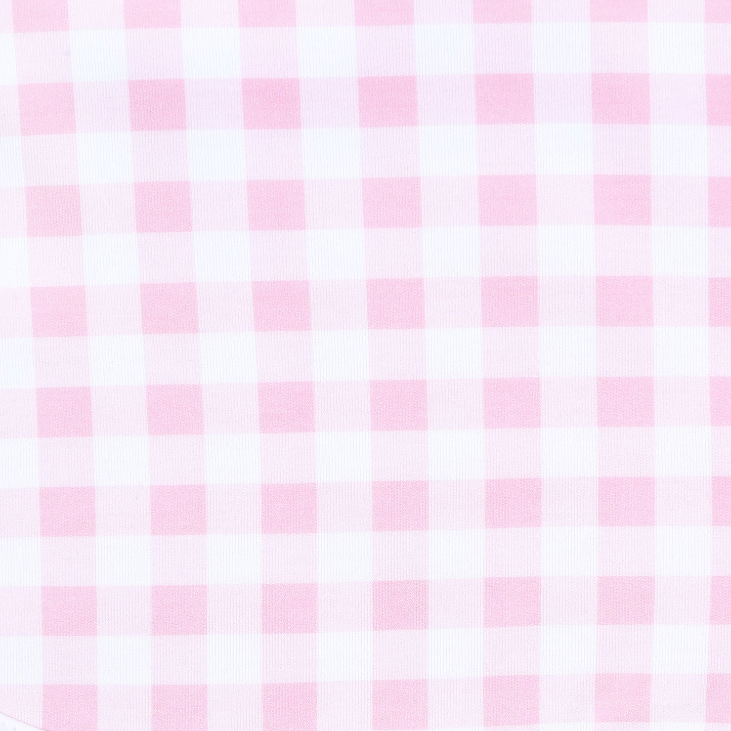 Baby Checks Zip Pajamas - Pink