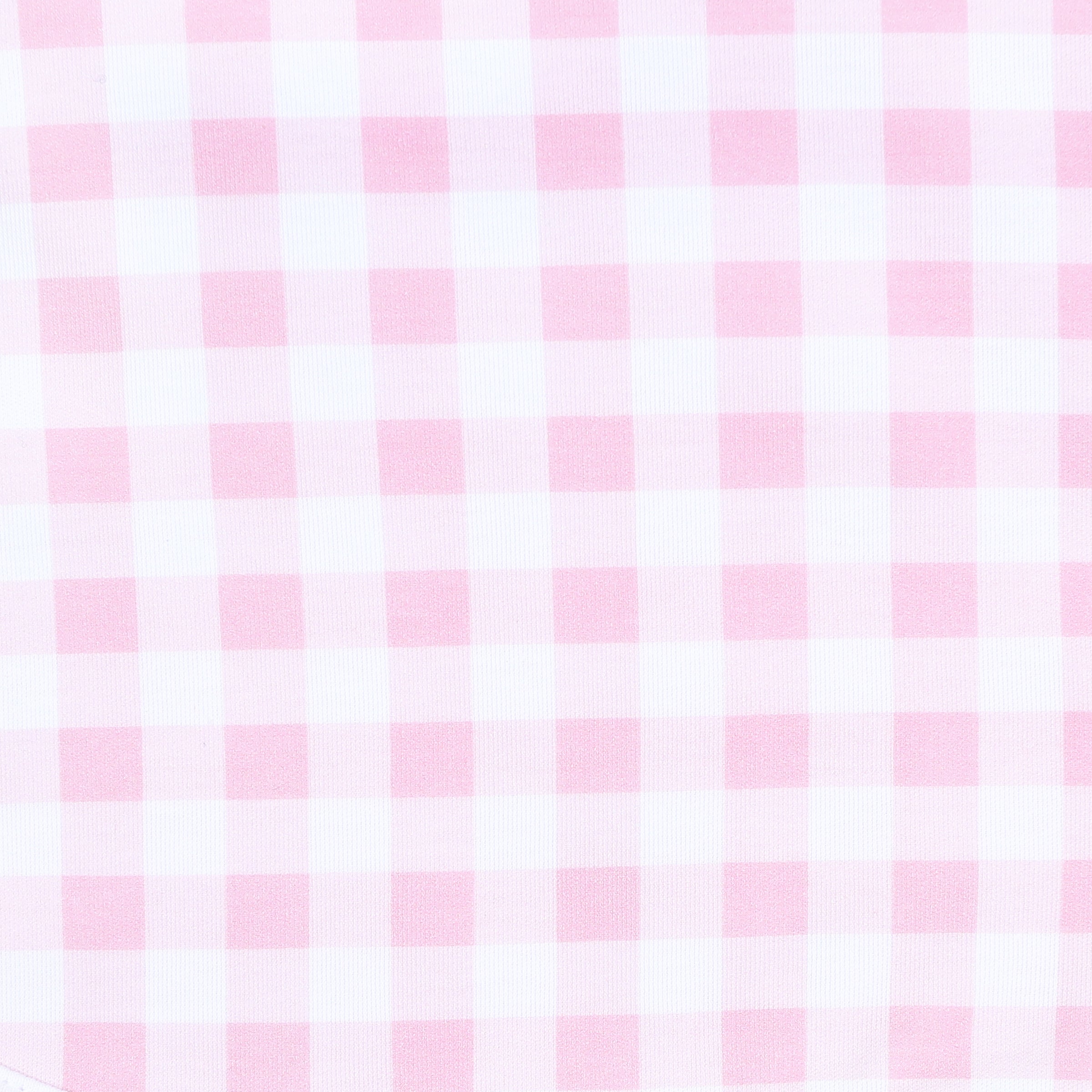 Baby Checks Zip Pajamas - Pink