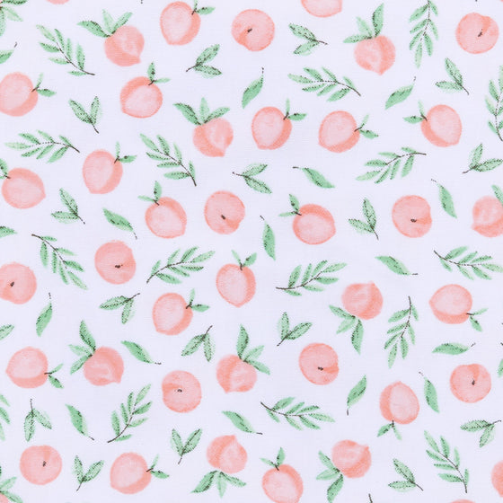 Summer Peaches Zip Pajamas