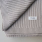 Ribbed Knit Baby Blanket - Oat