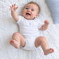 Forever Blessed Bodysuit - White Light Blue