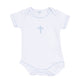 Forever Blessed Bodysuit - White Light Blue - Magnolia Baby Boy