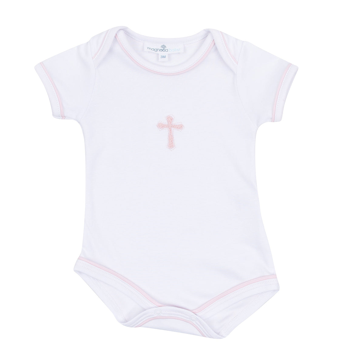Forever Blessed Bodysuit - White Pink - Magnolia Baby Girl