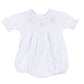 Forever Blessed Bishop Bubble - White Pink - Magnolia Baby Girl