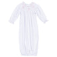 Forever Blessed Bishop Gown - White Pink - Magnolia Baby Girl