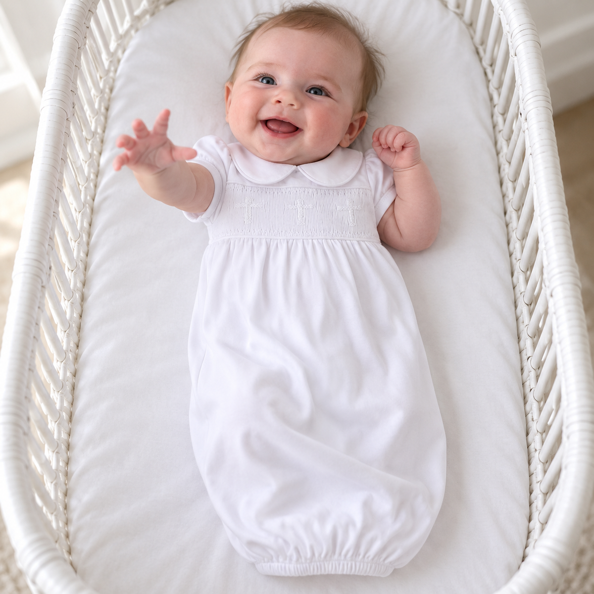 Forever Blessed Smocked Girl Gown