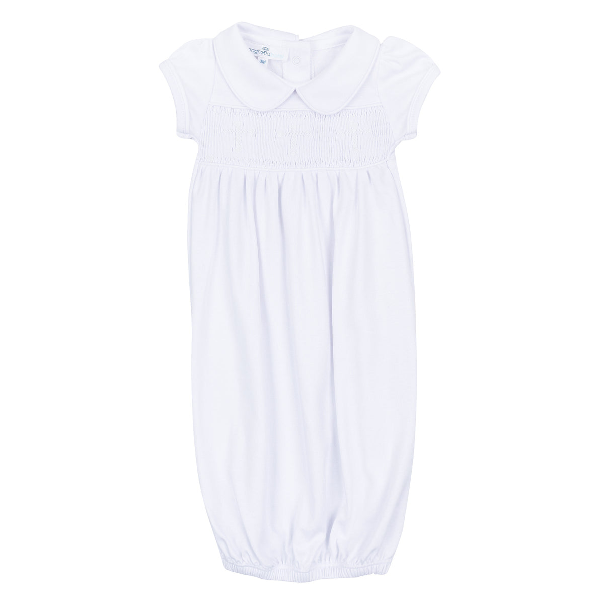 Forever Blessed Smocked Gown - White - Magnolia Baby Girl