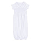 Forever Blessed Smocked Gown - White - Magnolia Baby Unisex