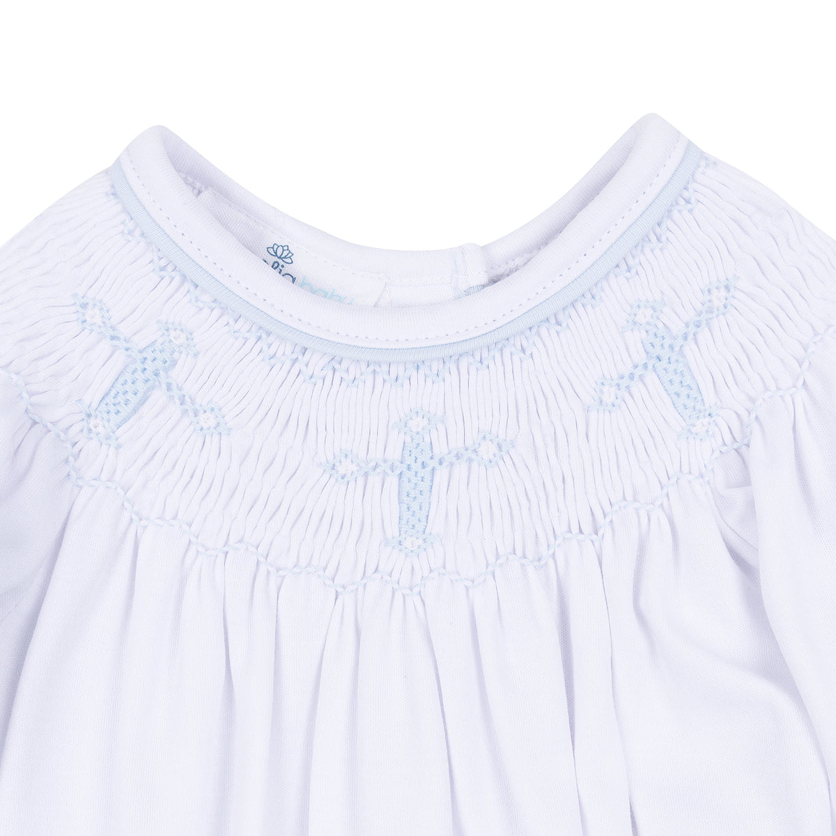 Forever Blessed Bishop Gown - White Light Blue - Magnolia Baby Boy