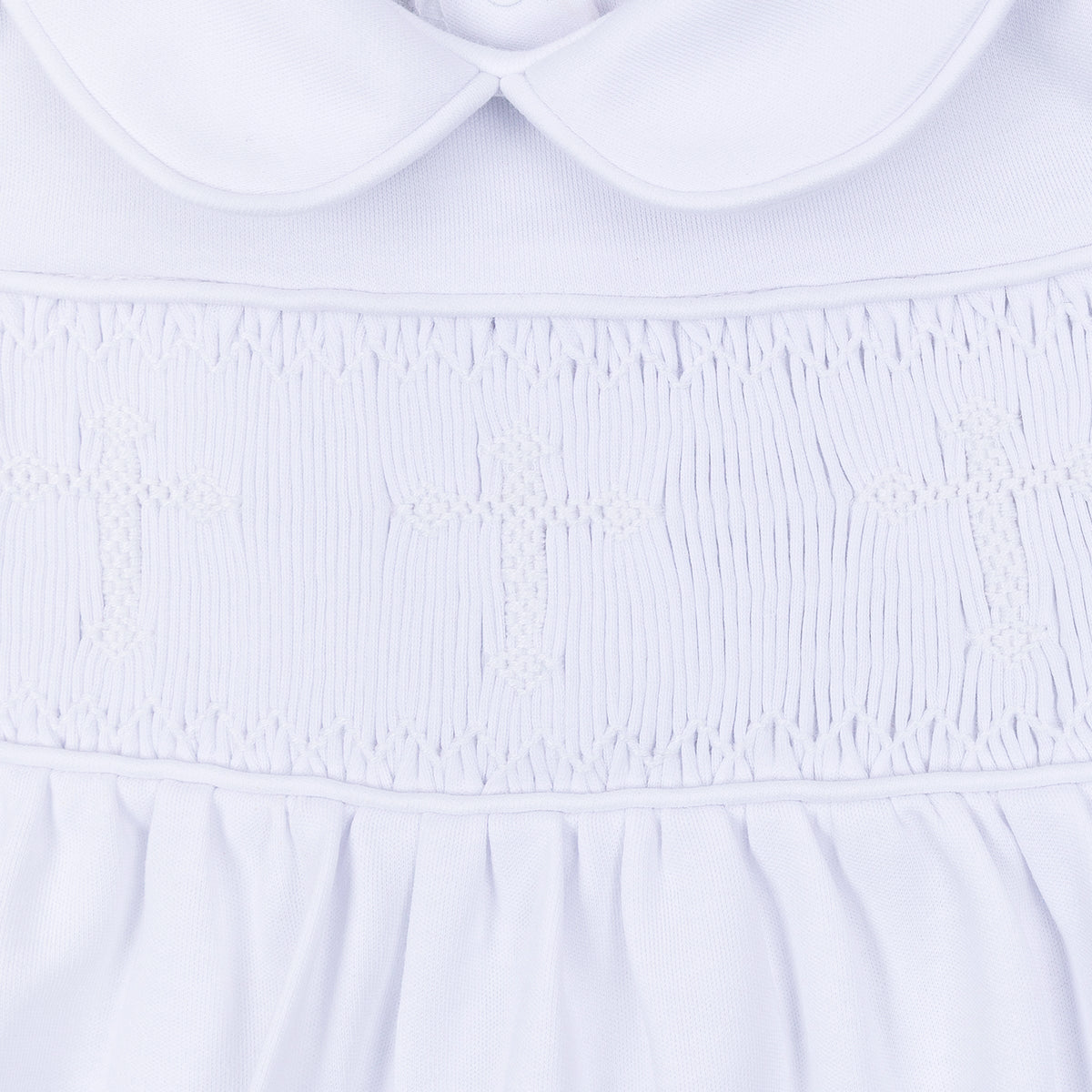 Forever Blessed Smocked Gown - White - Magnolia Baby Girl