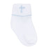 Forever Blessed Socks - White Light Blue - Magnolia Baby Boy