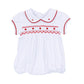 Holly Smocked Short Sleeve Bubble - Magnolia Baby Girl