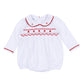 Holly Smocked Long Sleeve Bubble - Magnolia Baby Girl
