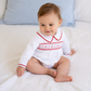Henry Smocked Long Sleeve Boy Bubble