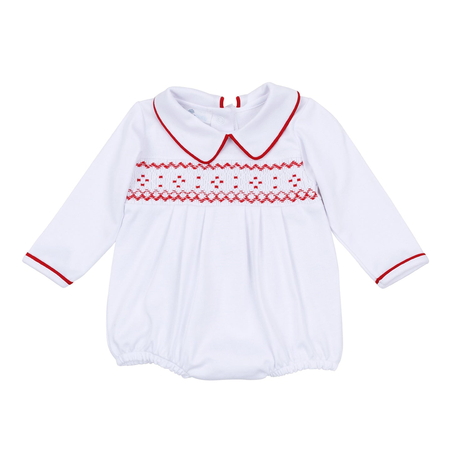 Henry Smocked Long Sleeve Bubble - Magnolia Baby Boy