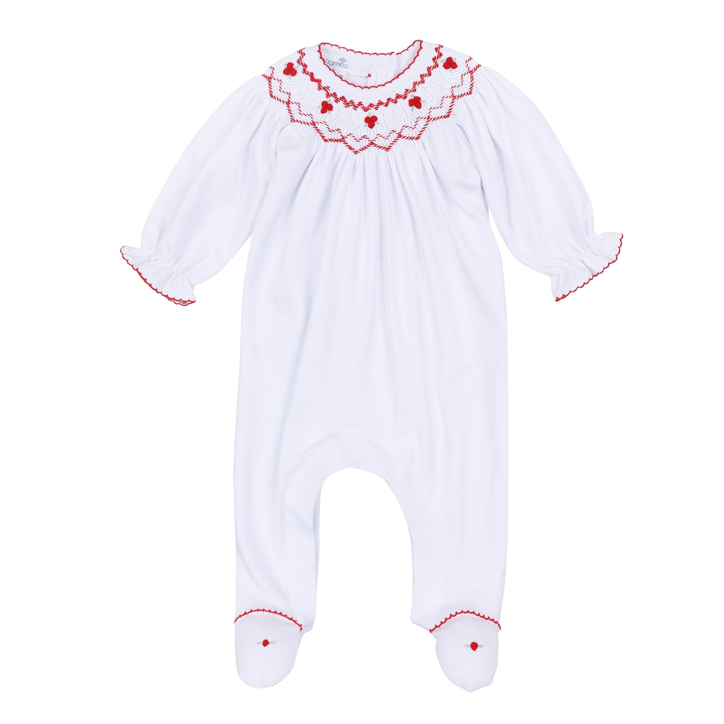Holly Bishop Footie - Magnolia Baby Girl