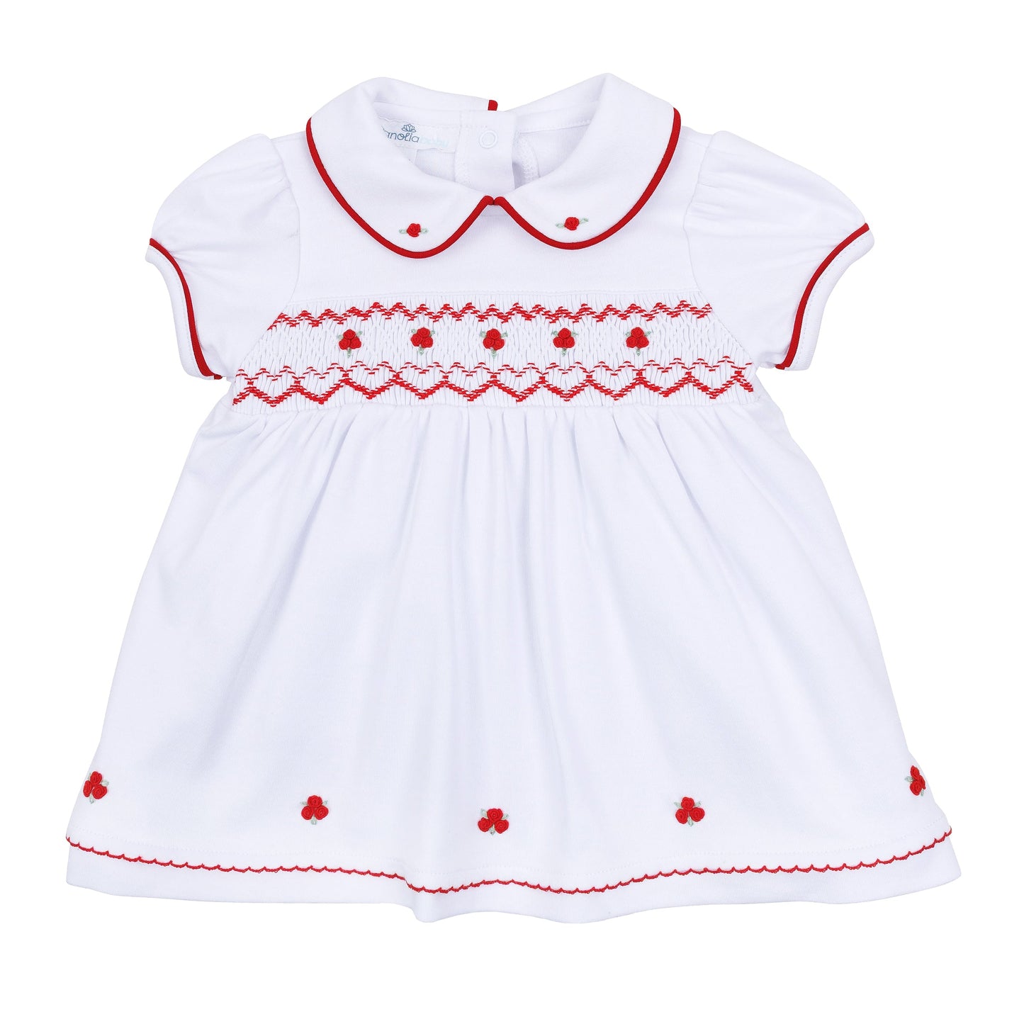 Holly Smocked Short Sleeve Dress - Magnolia Baby Girl