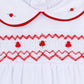 Holly Smocked Short Sleeve Bubble - Magnolia Baby Girl