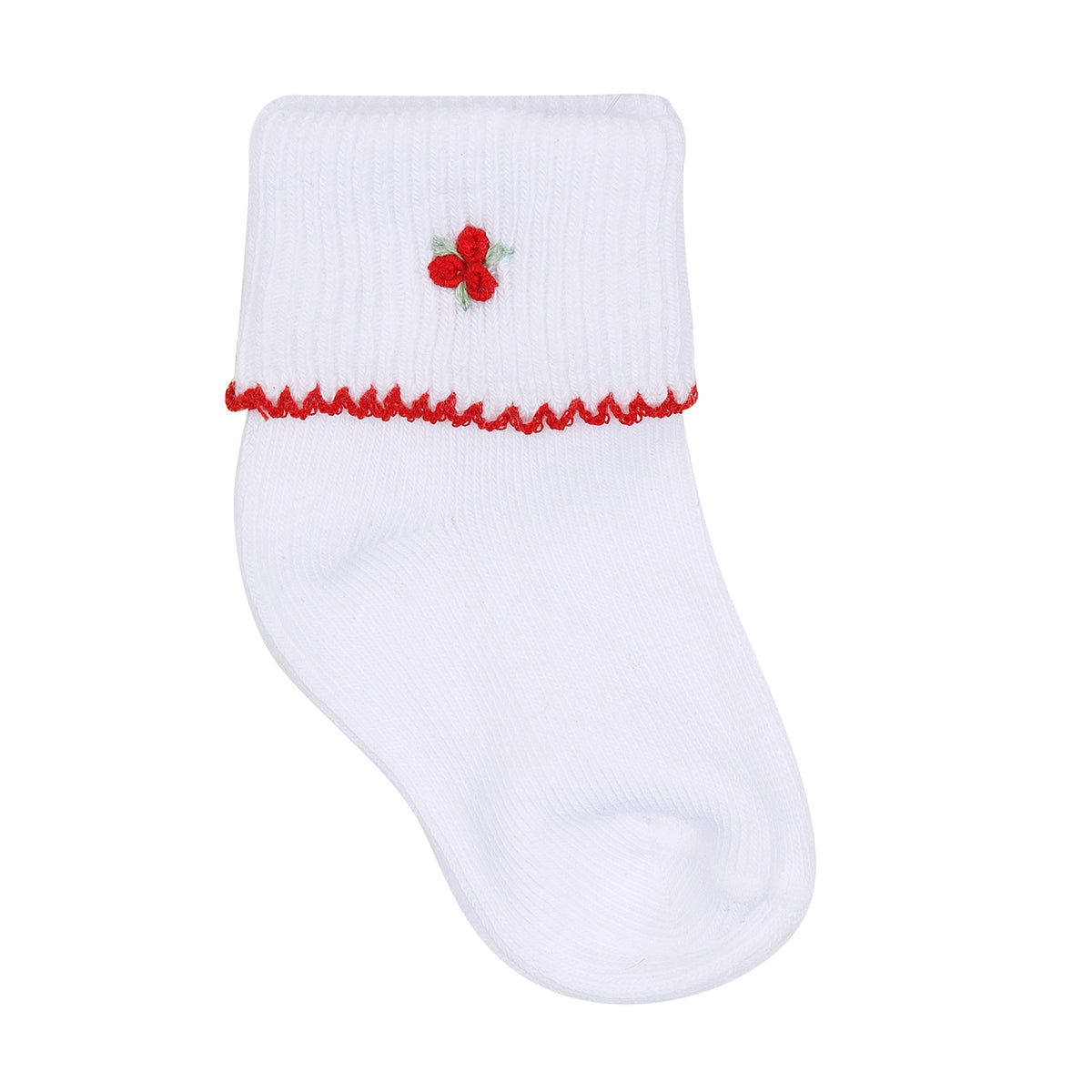 Holly Embroidered Socks - Magnolia Baby Girl