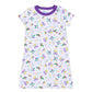 Mardi Gras Munchkins Short Sleeve Nightdress - Magnolia Baby Girl