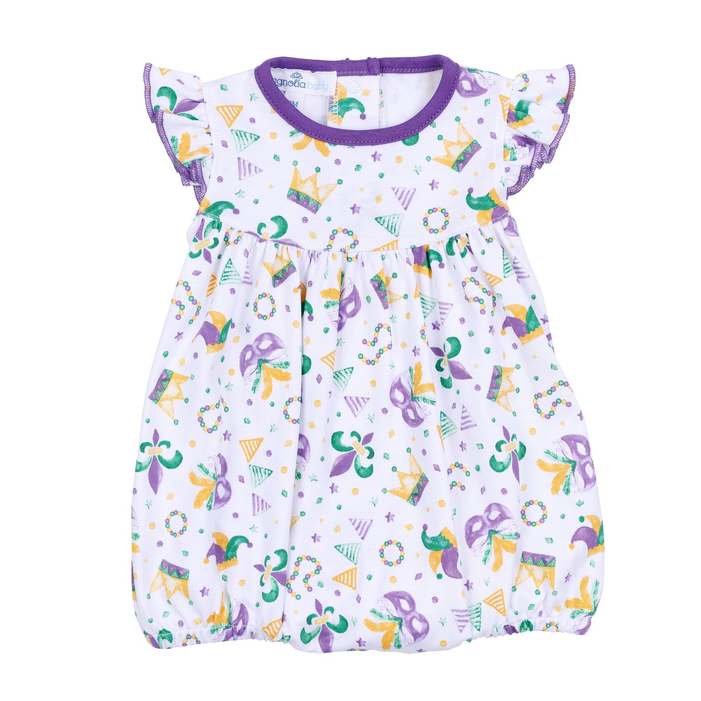 Mardi Gras Munchkins Flutters Bubble - Magnolia Baby Girl