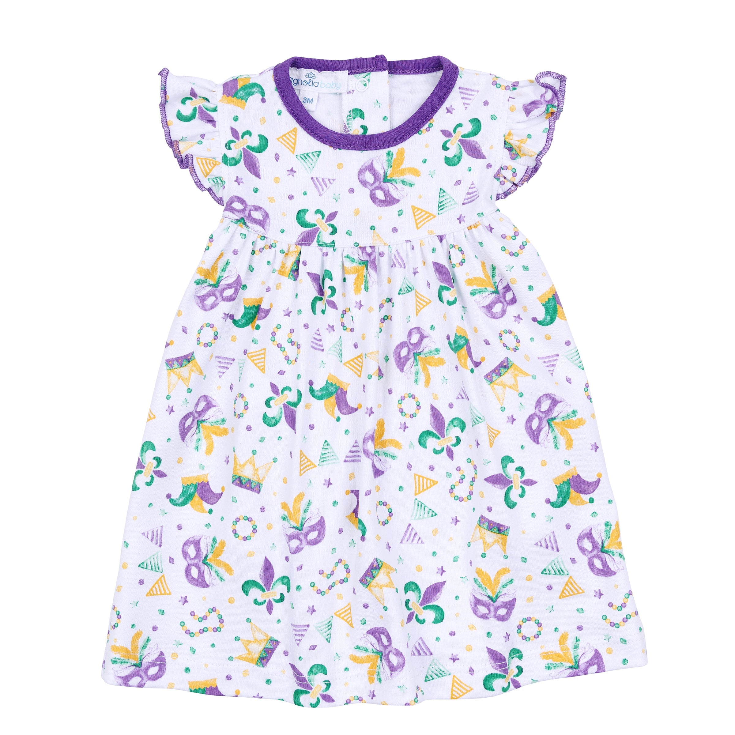 Mardi Gras Munchkins Dress - Magnolia Baby Girl
