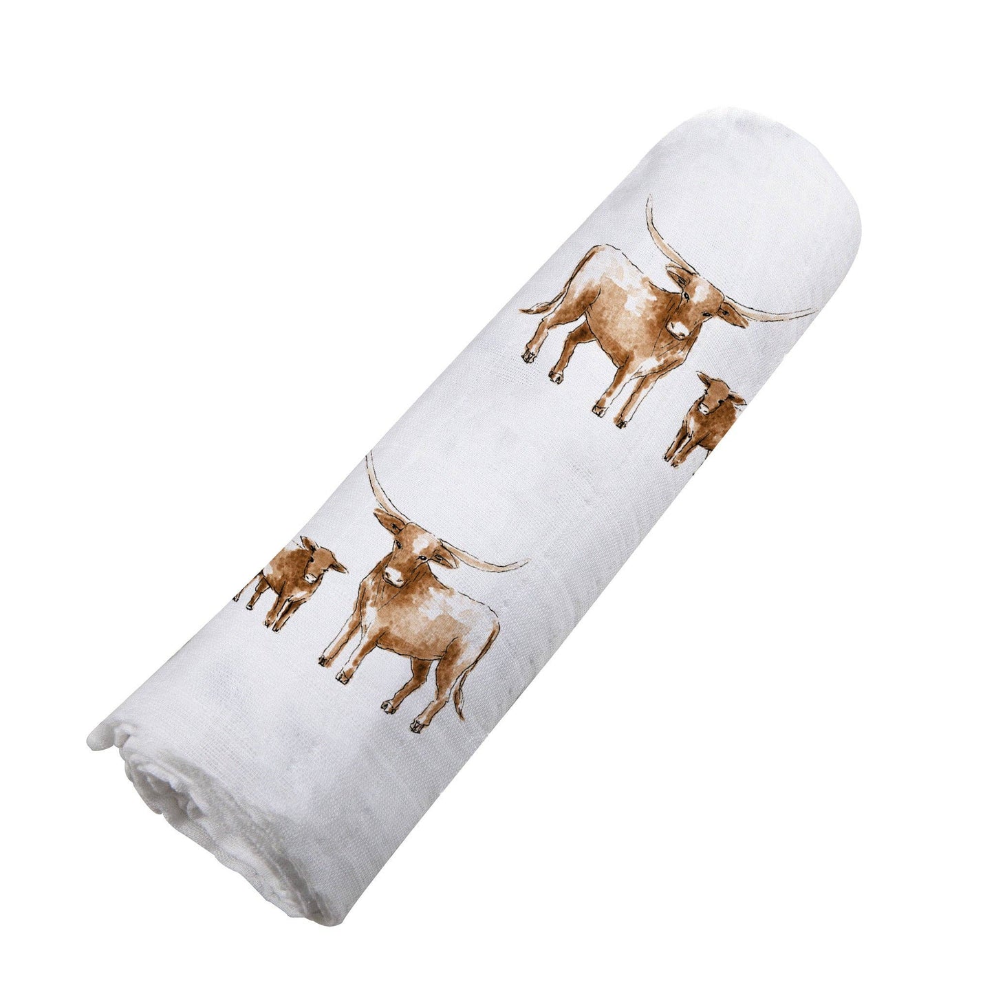 Longhorn Swaddle Blanket